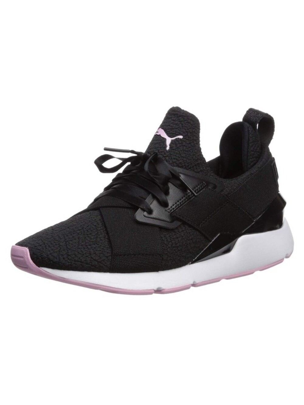 PUMA Muse TZ Women's Sneaker Black-Pale Pink Size 6.5